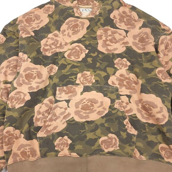 FREE PEOPLE Its A Vibe Oversized Fleece Hoodie Sweater in Earth Rose Combo Small - Picture 5 of 8